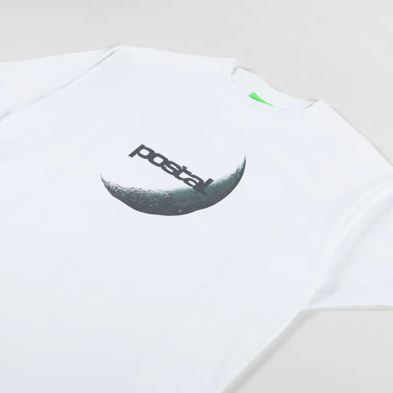 Postal Moon T Shirt White-1