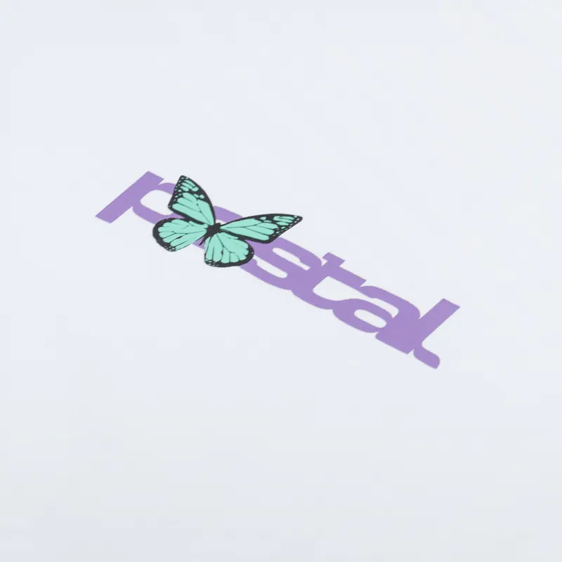 Postal Butterfly T Shirt White-2