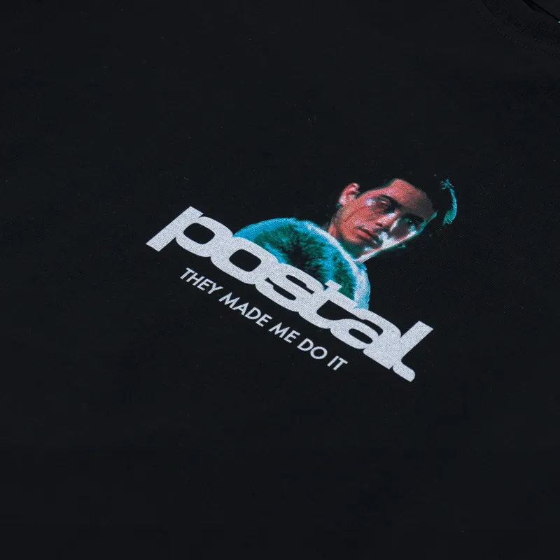 Postal They Made Me T Shirt Black-2