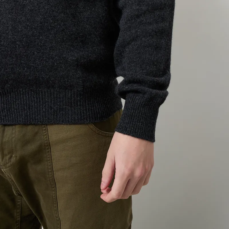 Pittari Knitted Polo Sweater Charcoal-6