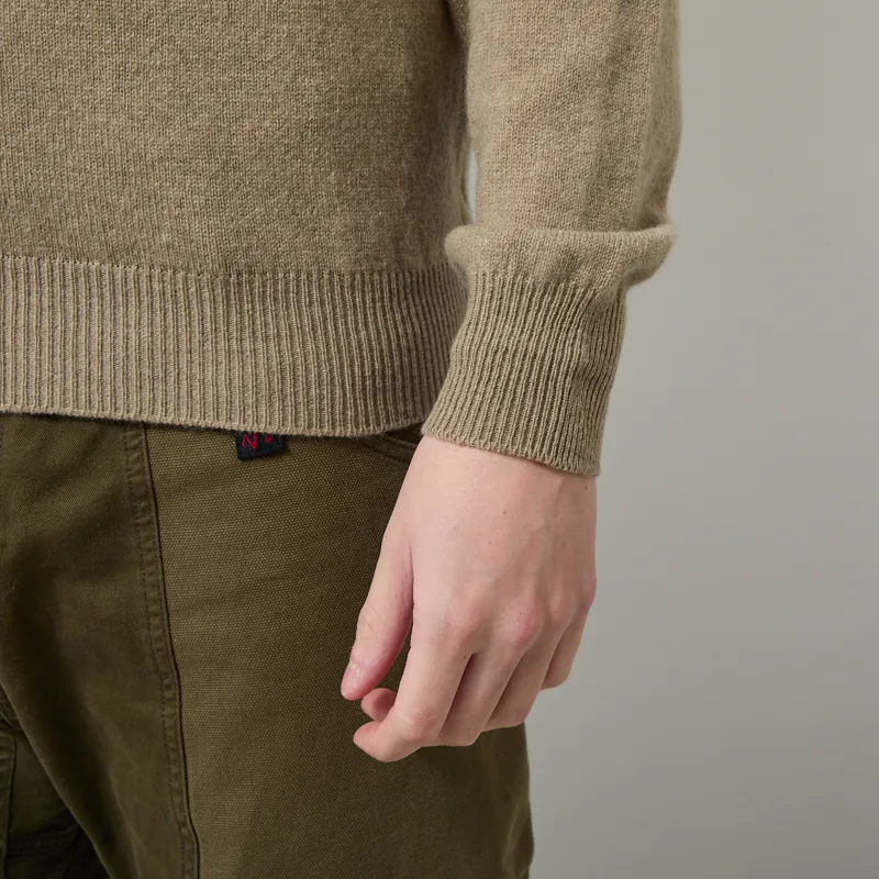 Pittari Knitted Polo Sweater Gravel-6