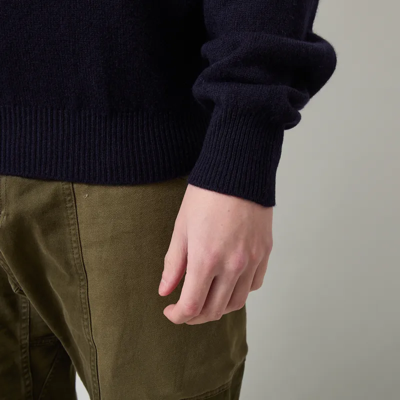 Pittari Knitted Polo Sweater Navy-6