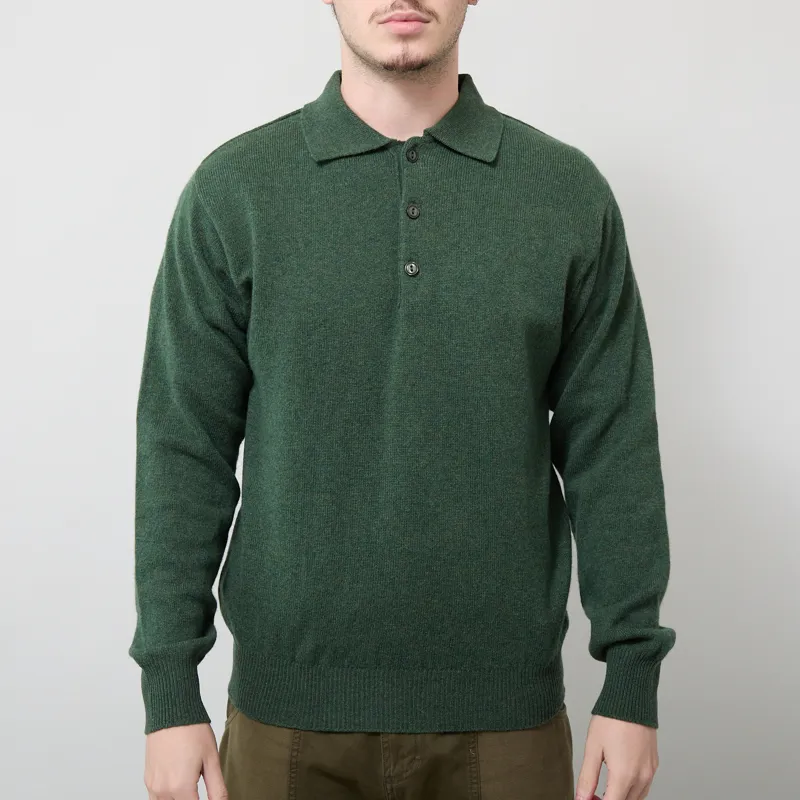 Pittari Knitted Polo Sweater Rosemary