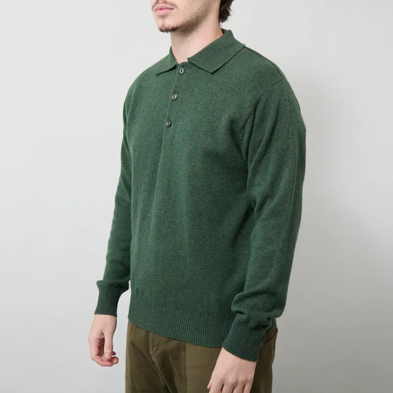 Pittari Knitted Polo Sweater Rosemary-1