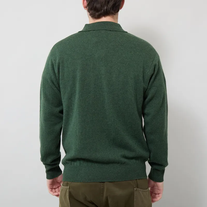 Pittari Knitted Polo Sweater Rosemary-2