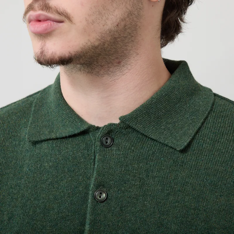 Pittari Knitted Polo Sweater Rosemary-3