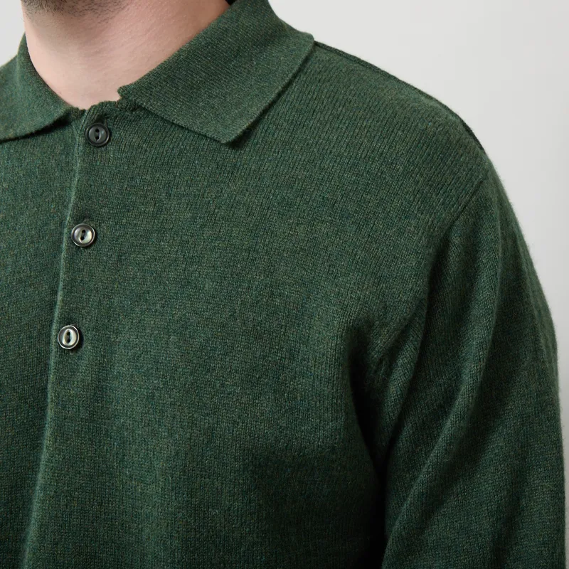 Pittari Knitted Polo Sweater Rosemary-5