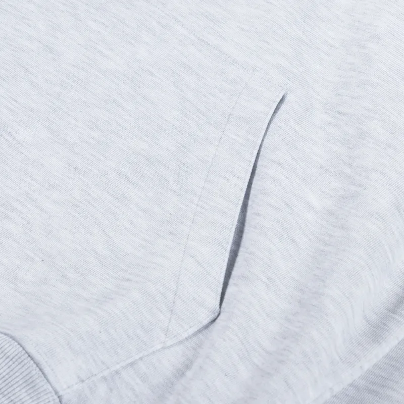 Postal Bold Outline Hoodie Grey Marl-5