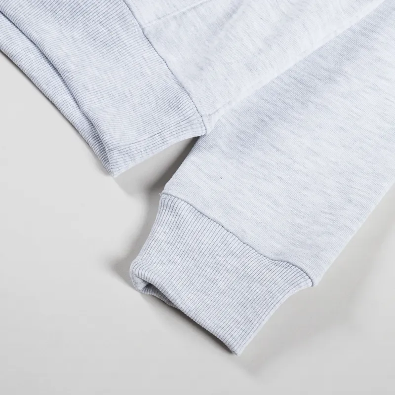 Postal Bold Outline Hoodie Grey Marl-6