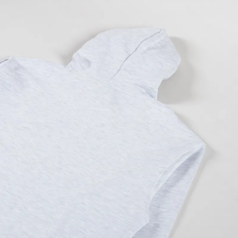 Postal Bold Outline Hoodie Grey Marl-3