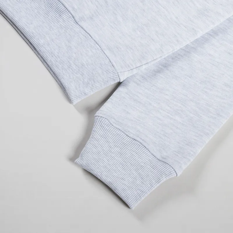 Postal Bold Outline Hoodie Grey Marl-7