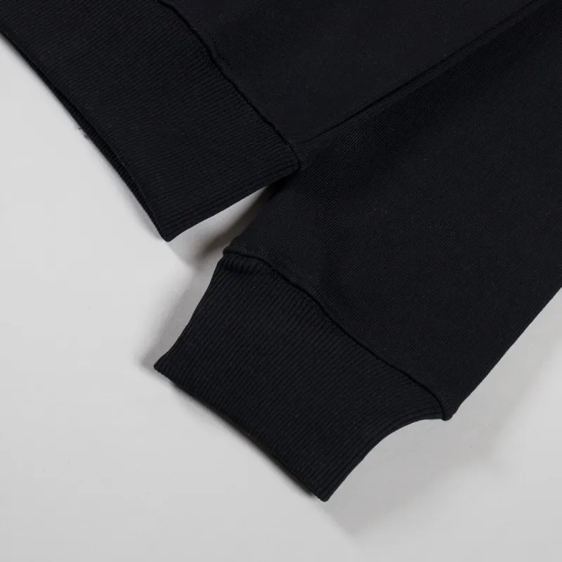 Postal Safety Pin Hoodie Black-6