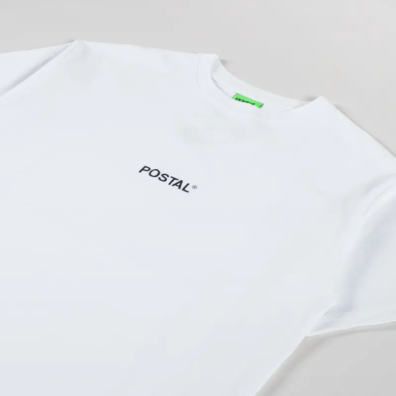 Postal Basic Logo T Shirt White-1