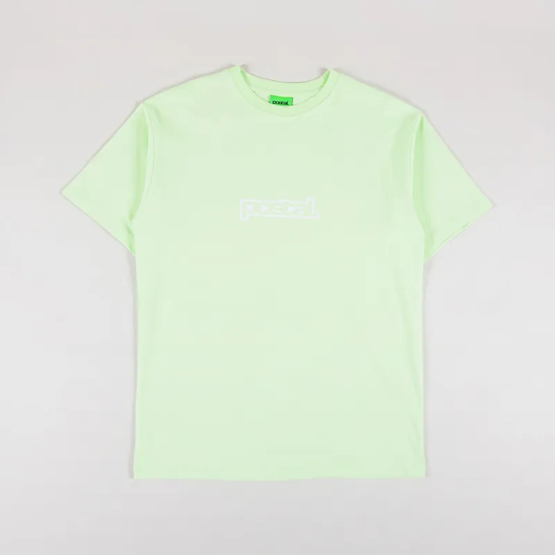 Postal Bold Outline T Shirt Green