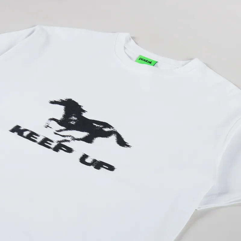 Postal Keep Up T Shirt White-1