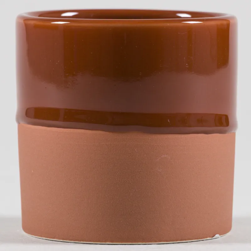 Yod and Co Drip Ceramic Planter Small Terracotta-2