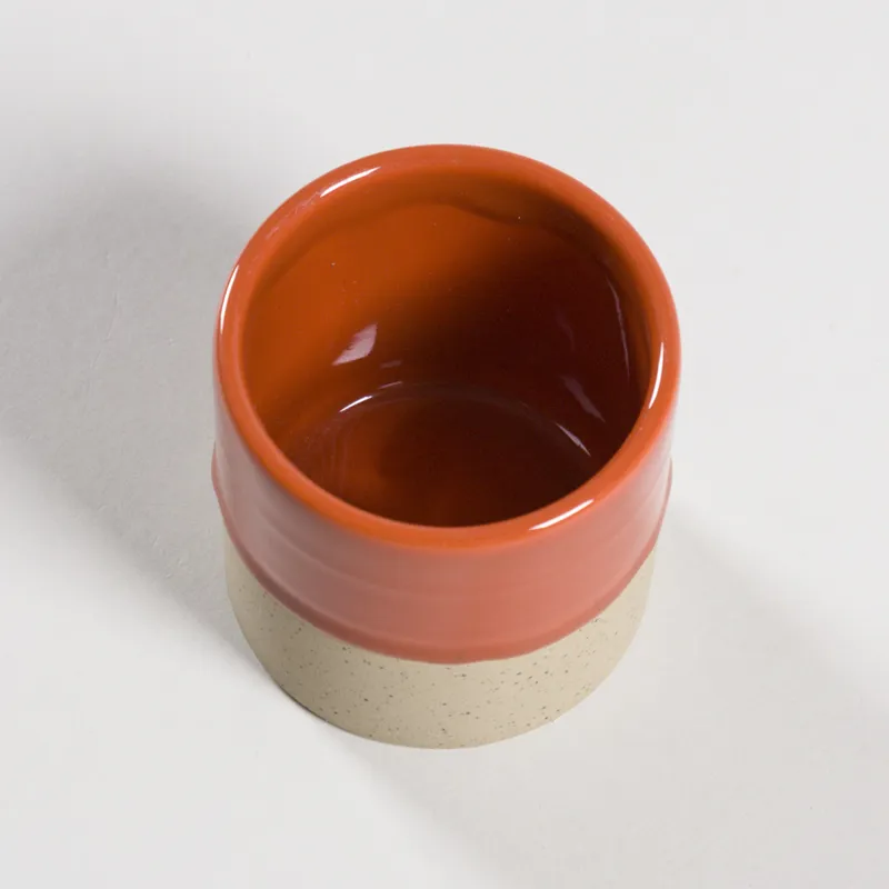 Yod and Co Drip Ceramic Planter Small Burnt Orange-1