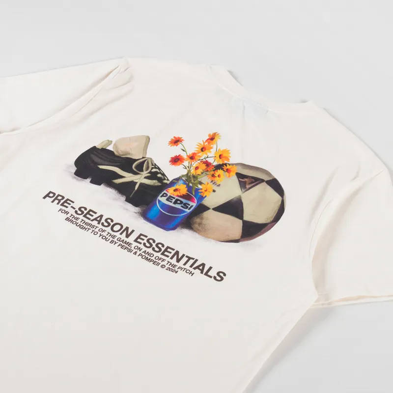 Pompeii X Pepsi Essentials T Shirt Cream-4
