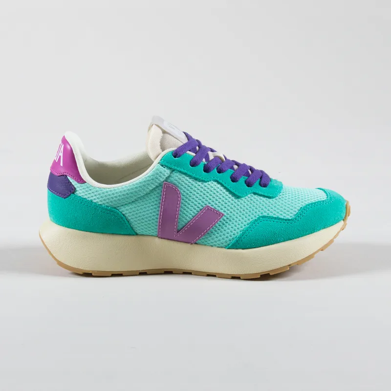 Veja Womens Paulistana Alveomesh Shoe Turquoise Mulberry-2