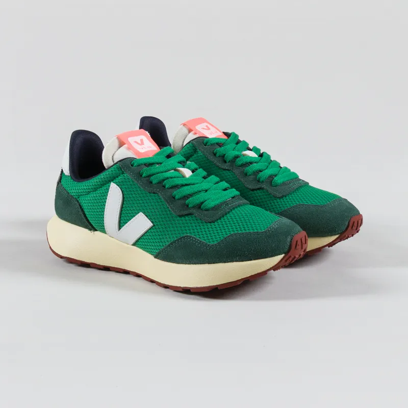 Veja Womens Paulistana Alveomesh Shoe Emeraude White