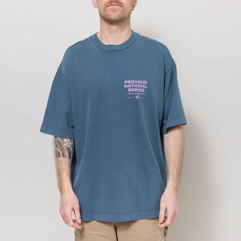 Goodies Sportive Pegasus Series T Shirt Blue Pink-3