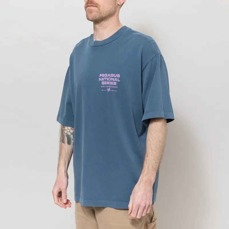 Goodies Sportive Pegasus Series T Shirt Blue Pink-2