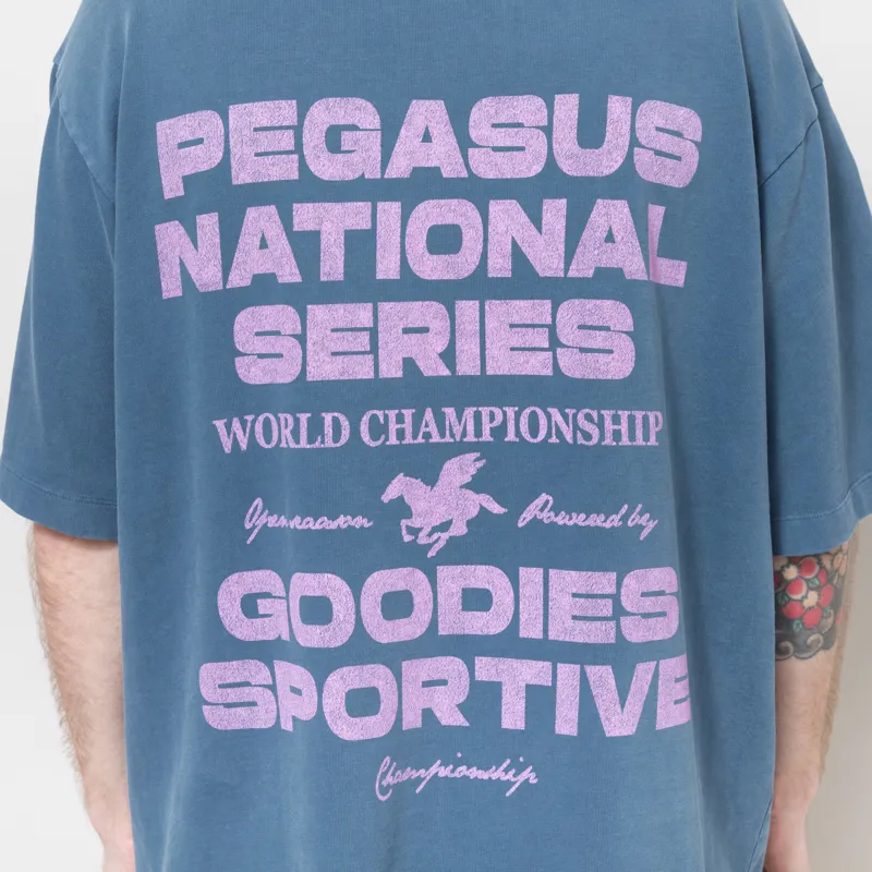 Goodies Sportive Pegasus Series T Shirt Blue Pink-7