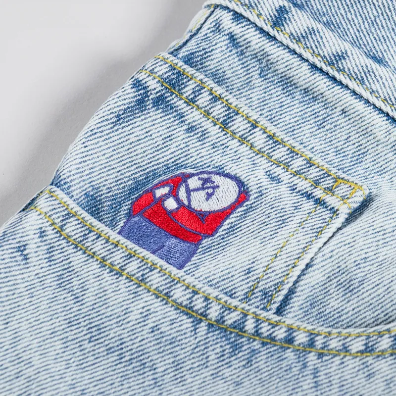 Polar Skate Co. Big Boy Jeans Light Blue OG Logo-7