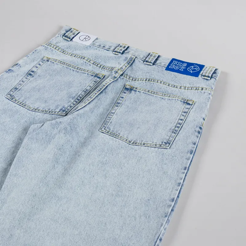 Polar Skate Co. Big Boy Jeans Light Blue OG Logo-4