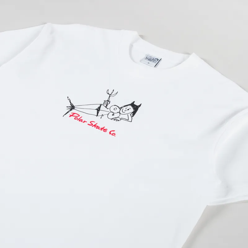Polar Skate Co. Devil Woman T Shirt White-1