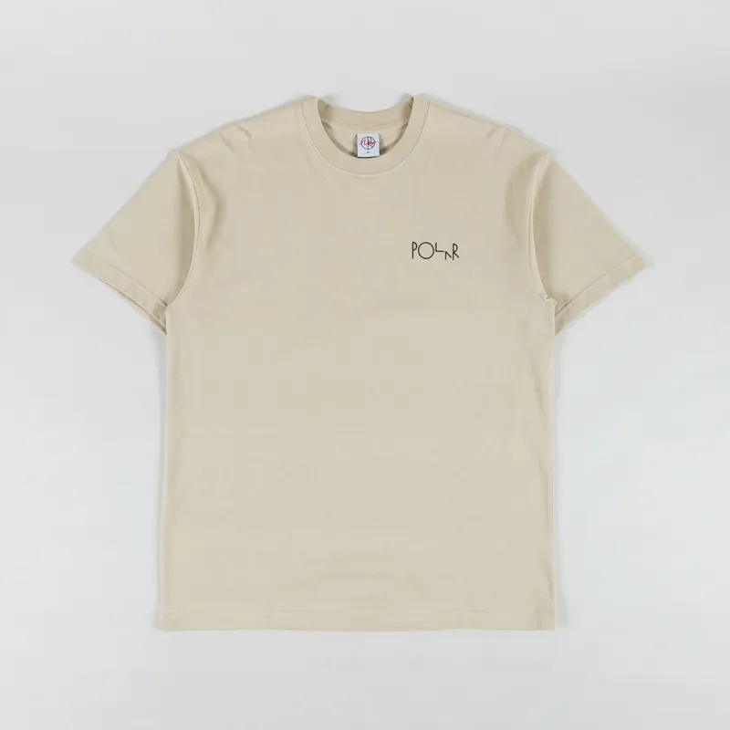 Polar Skate Co. No Complies Forever T Shirt Sand-1