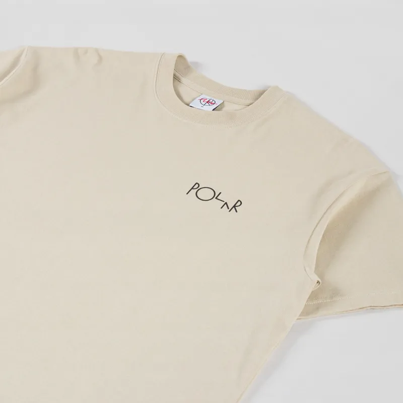 Polar Skate Co. No Complies Forever T Shirt Sand-3