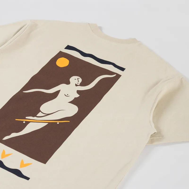 Polar Skate Co. No Complies Forever T Shirt Sand-2