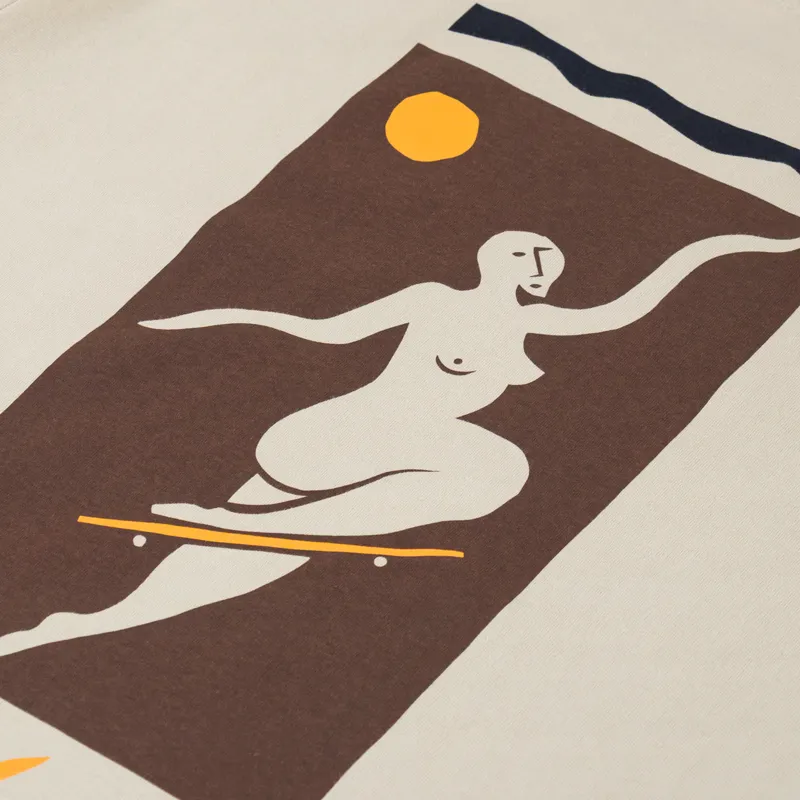 Polar Skate Co. No Complies Forever T Shirt Sand-4