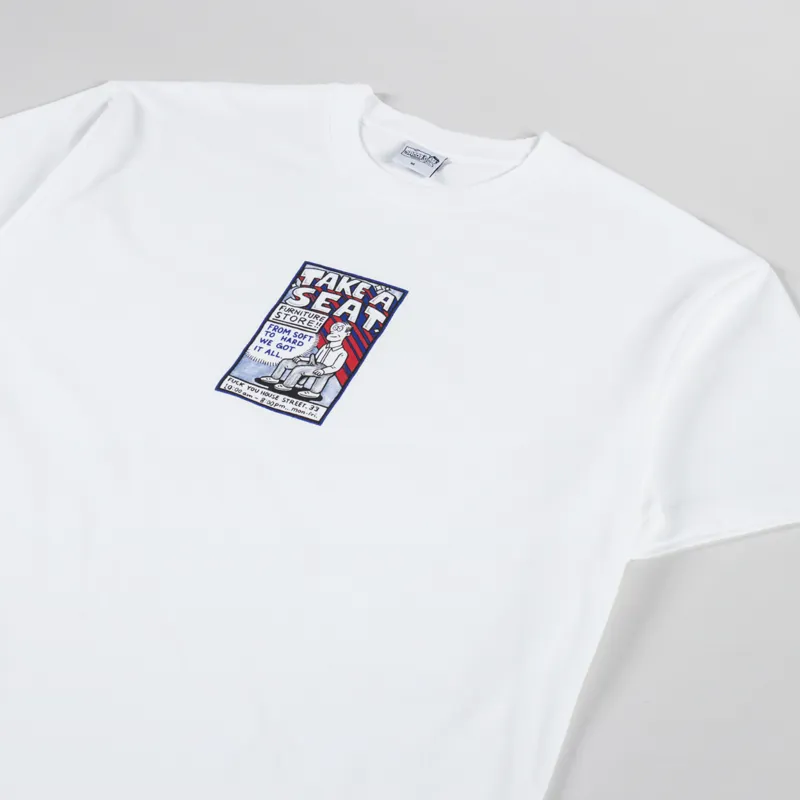 Polar Skate Co. Take A Seat T Shirt White-1