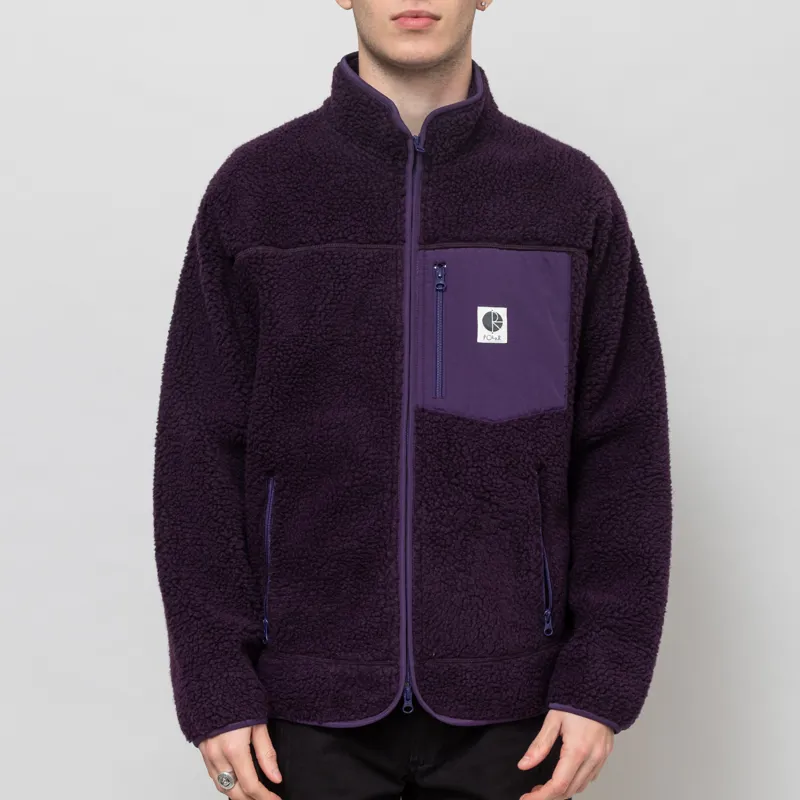 Polar Skate Co. Kiki Fleece Jacket Dark Violet 