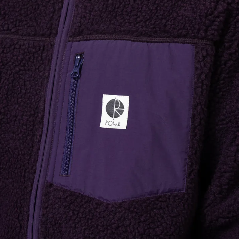 Polar Skate Co. Kiki Fleece Jacket Dark Violet -6