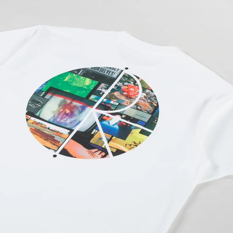 Polar Skate Co. Fill Logo T Shirt Ourselves Collage White-2