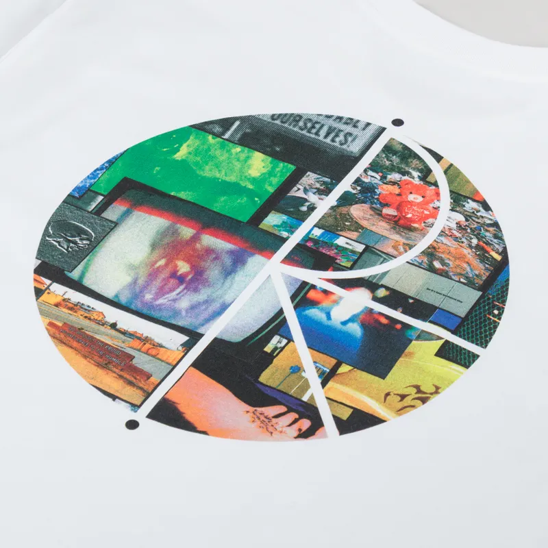 Polar Skate Co. Fill Logo T Shirt Ourselves Collage White-4