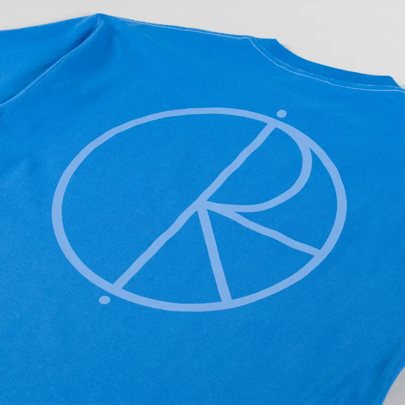 Polar Skate Co. Contrast T Shirt Stroke Logo French Blue-4