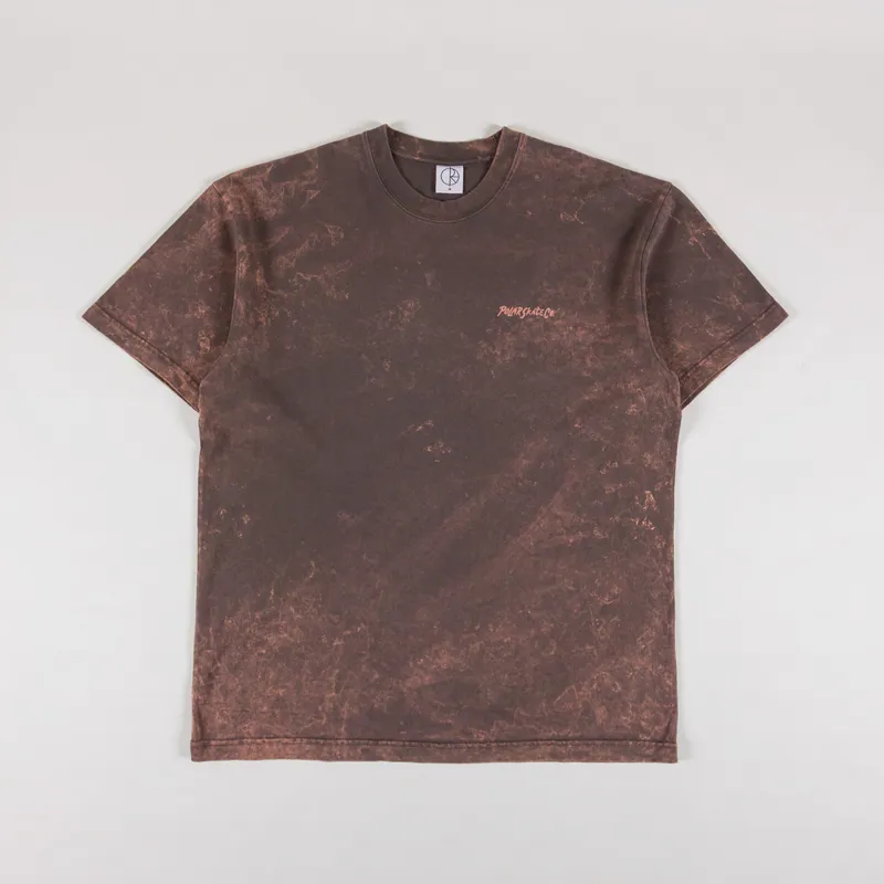 Polar Skate Co. Acid T Shirt Surf Logo Brown