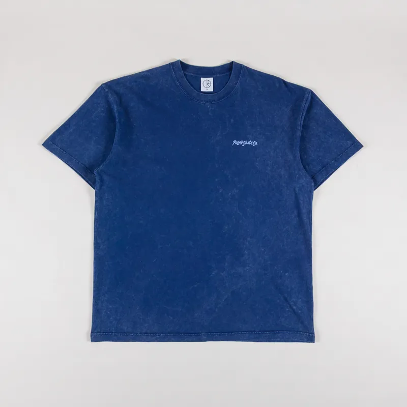 Polar Skate Co. Acid T Shirt Surf Logo Dark Blue