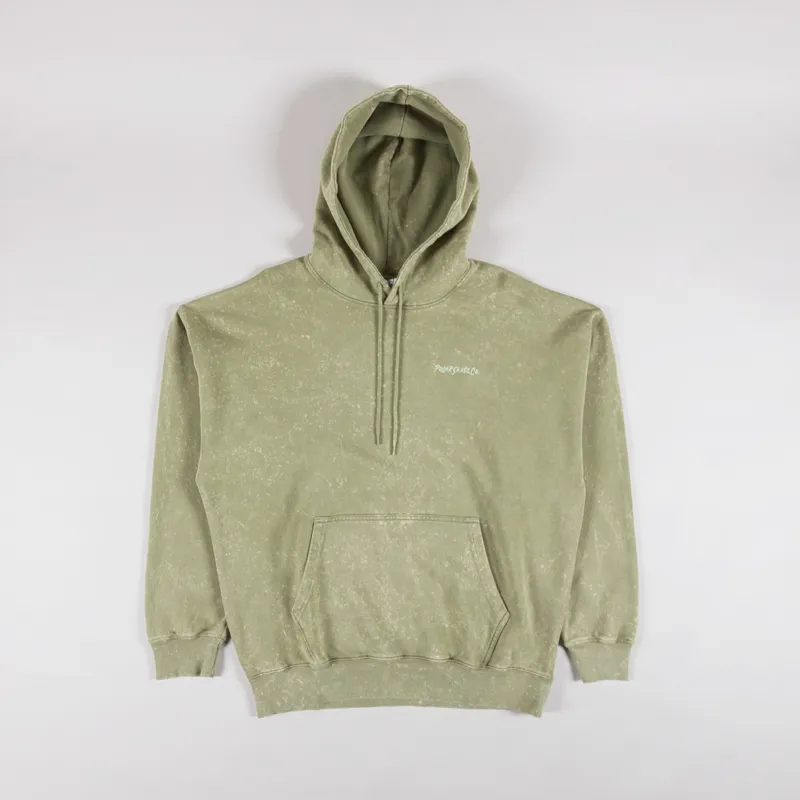 Polar Skate Co. Acid Frank Hoodie Light Green Surf Logo