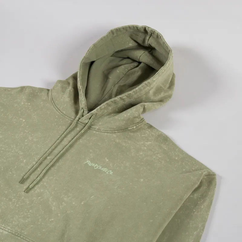 Polar Skate Co. Acid Frank Hoodie Light Green Surf Logo-2