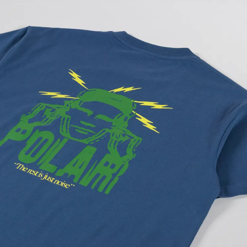 Polar Skate Co. Noise T Shirt Grey Blue-2