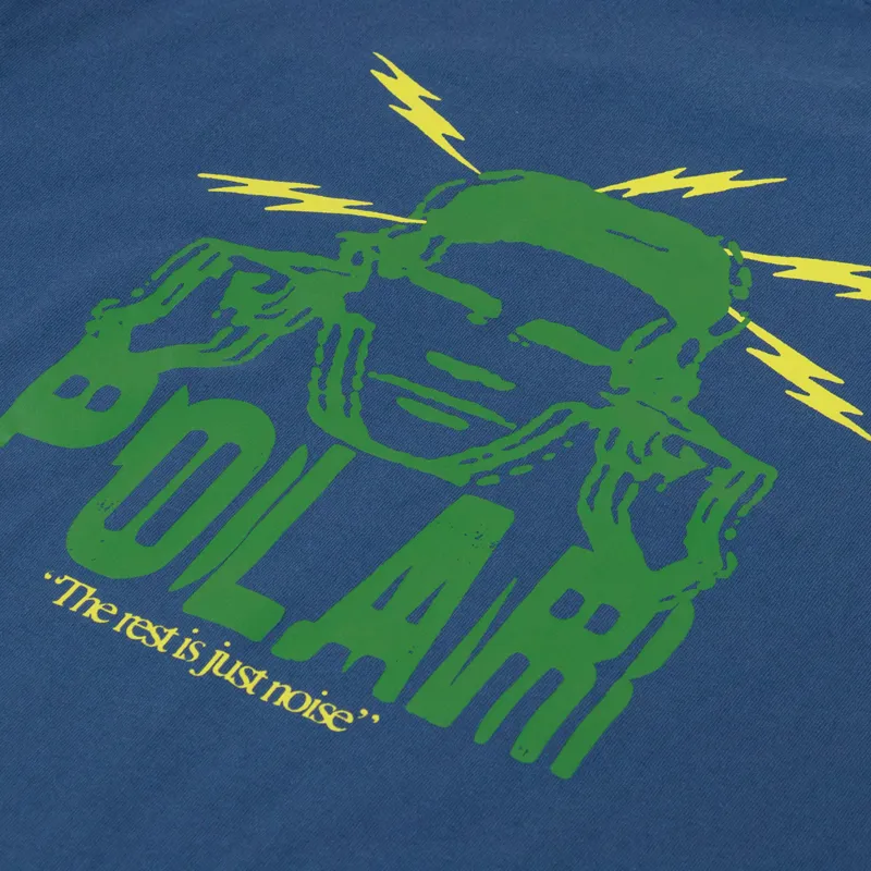 Polar Skate Co. Noise T Shirt Grey Blue-4