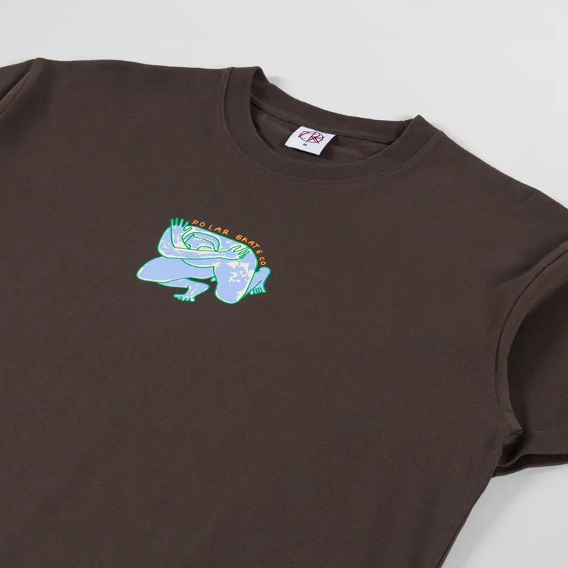 Polar Skate Co. Shy Bow T Shirt Brown-1
