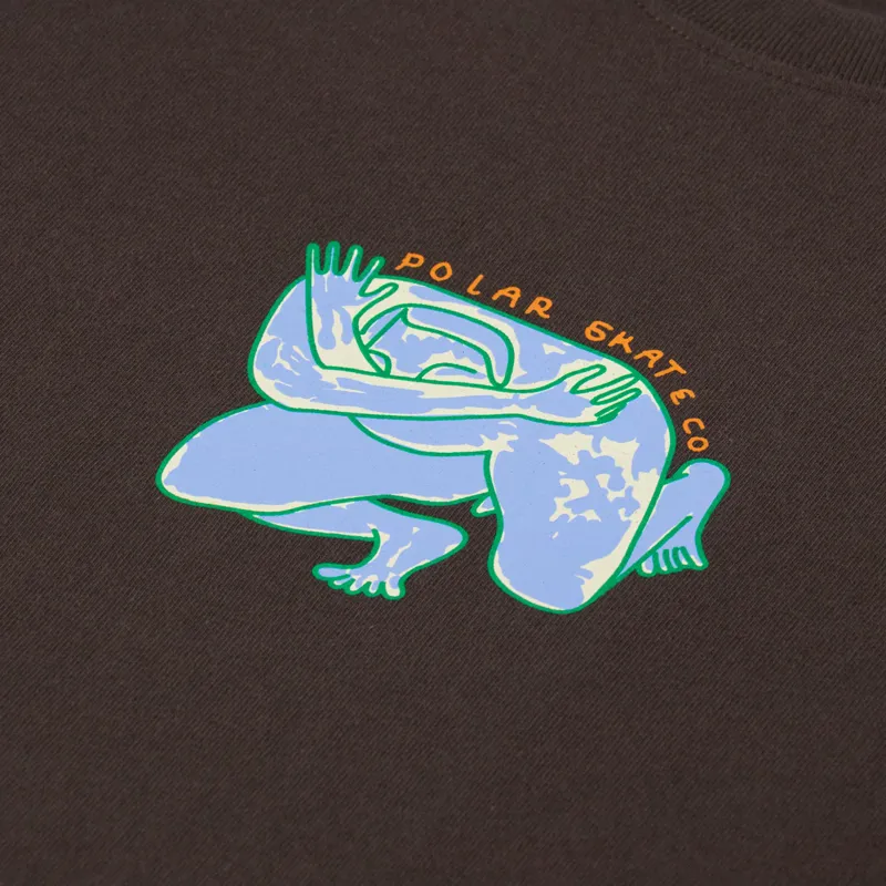 Polar Skate Co. Shy Bow T Shirt Brown-2
