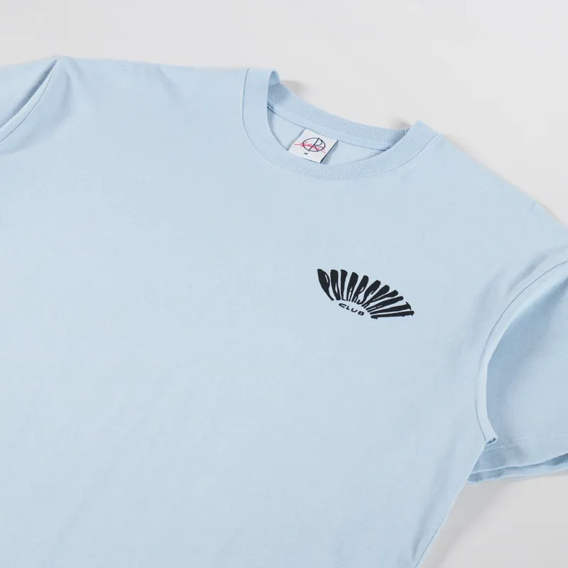 Polar Skate Co. Polar Skate Club T Shirt Light Blue-3