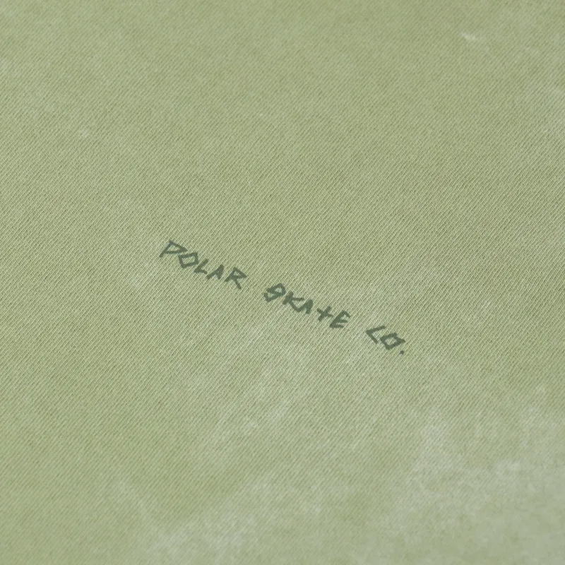 Polar Skate Co. Iotit Acid T Shirt Army Green-5